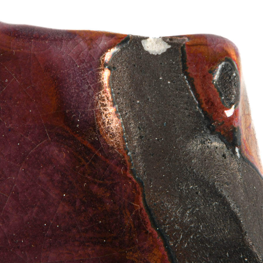 Tony Evans Mid-Century Modern Abstract Raku Vase-5