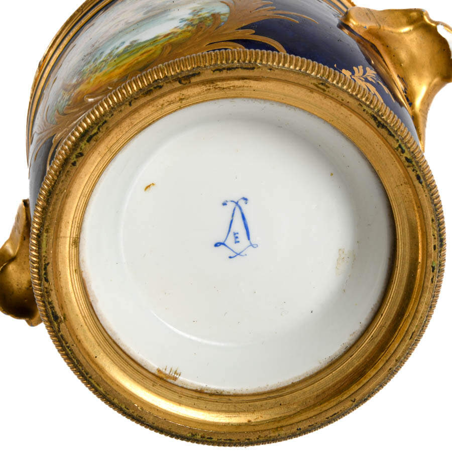Antique Sèvres Hand-Painted Cache Pot-6