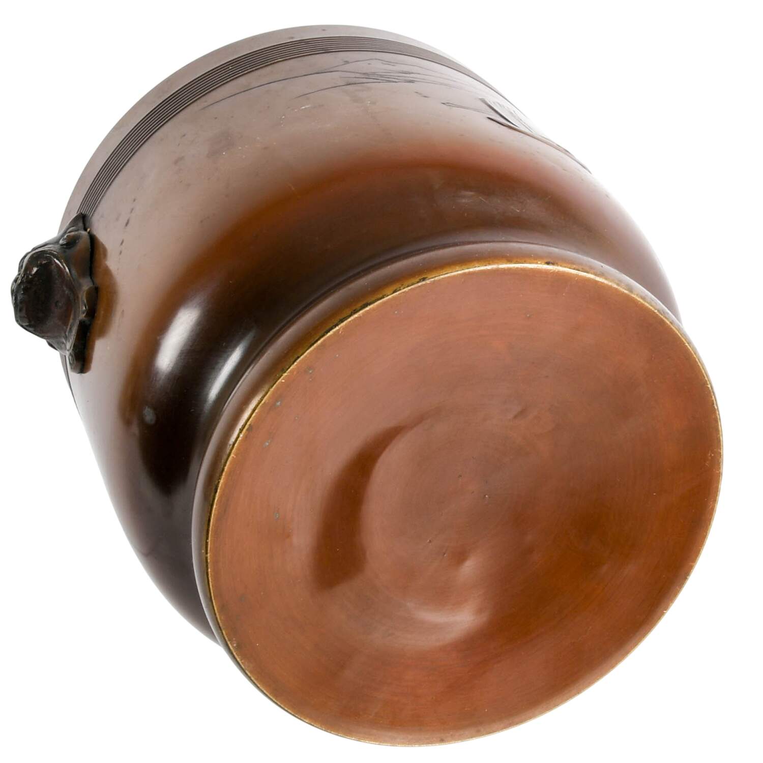 Mid-Century Bronze Asian Jardinière-7