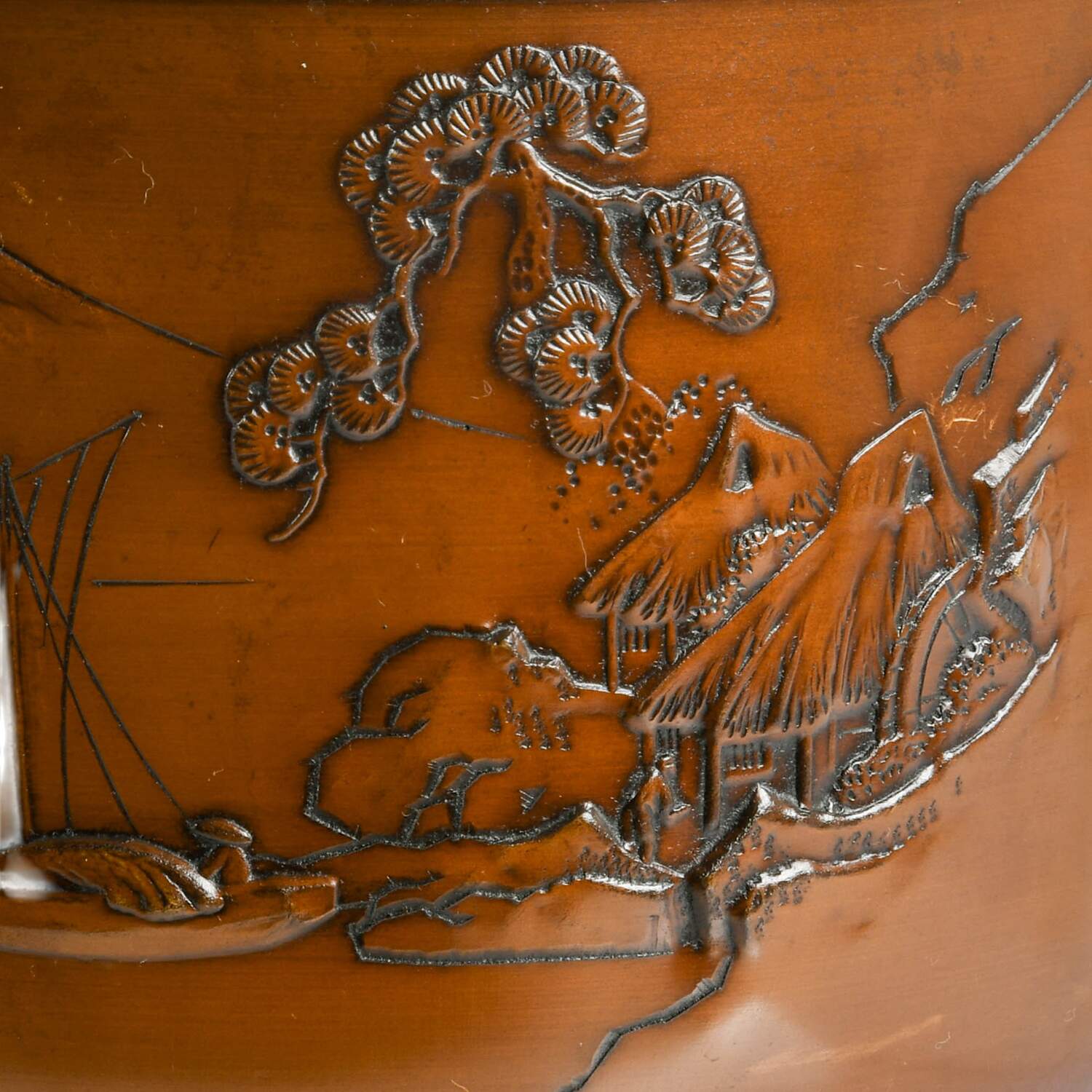 Mid-Century Bronze Asian Jardinière-3