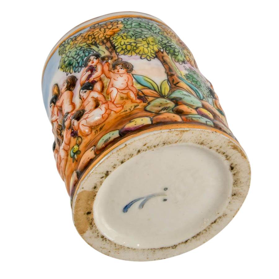 Capodimonte Short Cylinder Vase-7