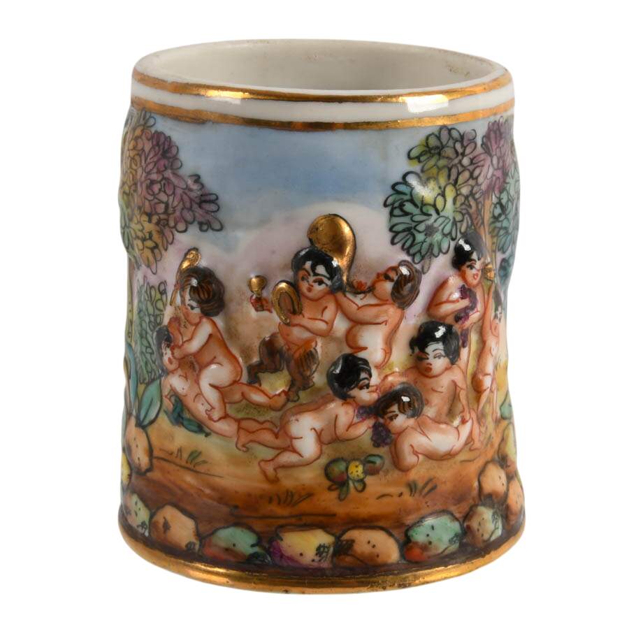 Capodimonte Short Cylinder Vase-1