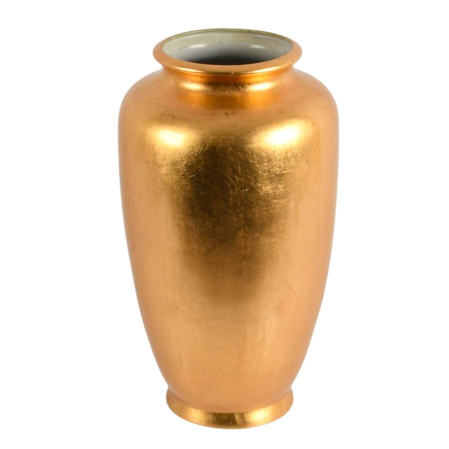 Gold Painted Ceramic Vase-3