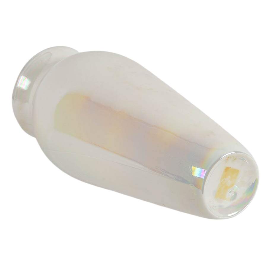 Tall Decorative Iridescent White Pearl Glass Vase-4