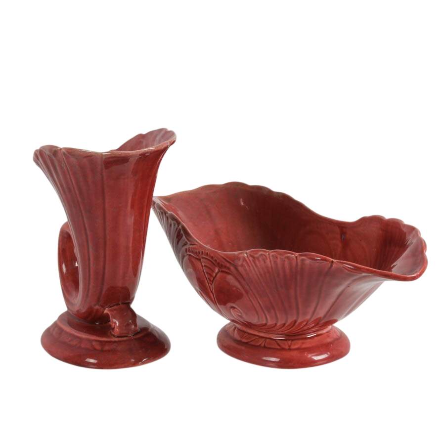 Artistic Potteries California Pottery Vase and Bowl-2