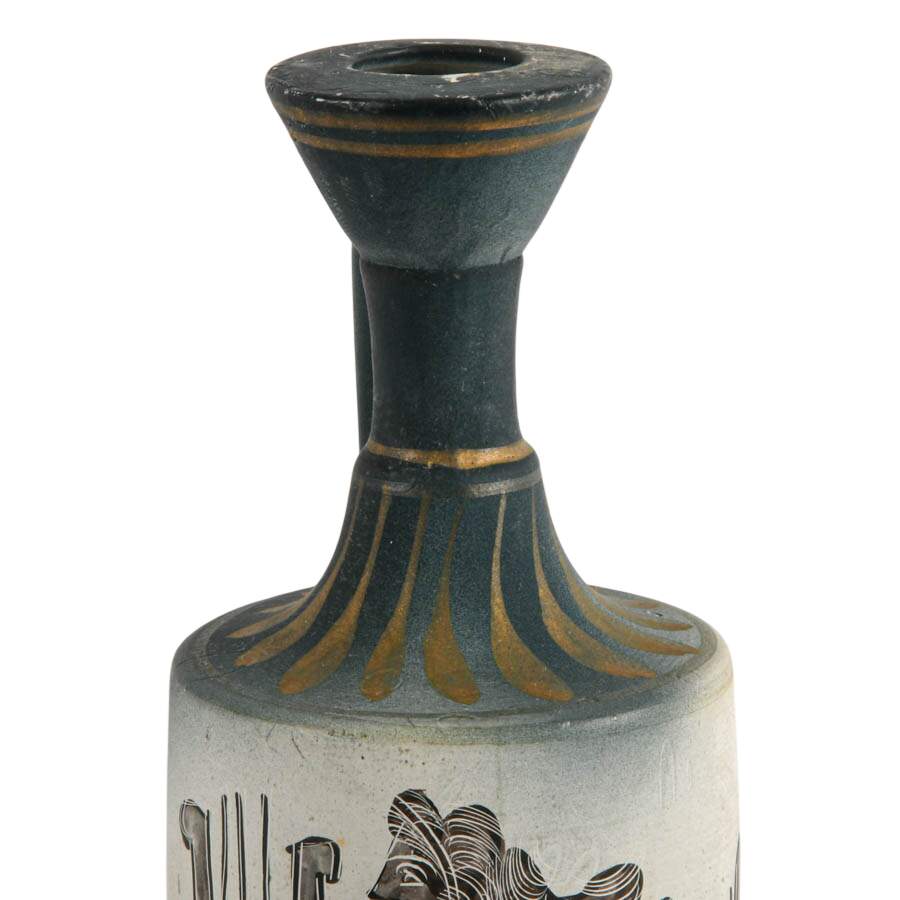 Hand-Painted Greek Pottery Vase-2