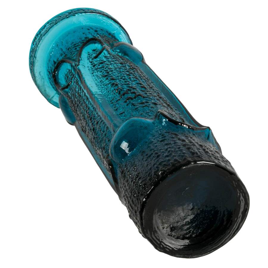 Stelvia Antigua Italian Mid-Century Blue Glass Vessel-6
