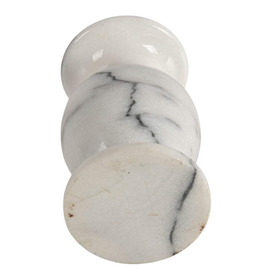 Fine Veined White Carrara Marble Vase-5