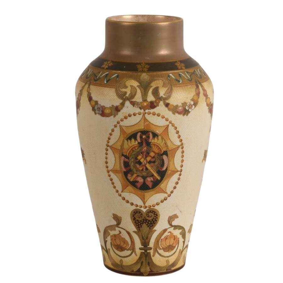 Antique Royal Doulton Lambeth Slater's Patent Ceramic Vase-1