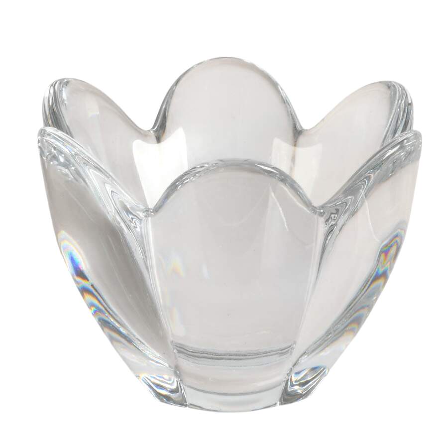 Flower Shaped Lead Crystal Vase After Orrefors-1