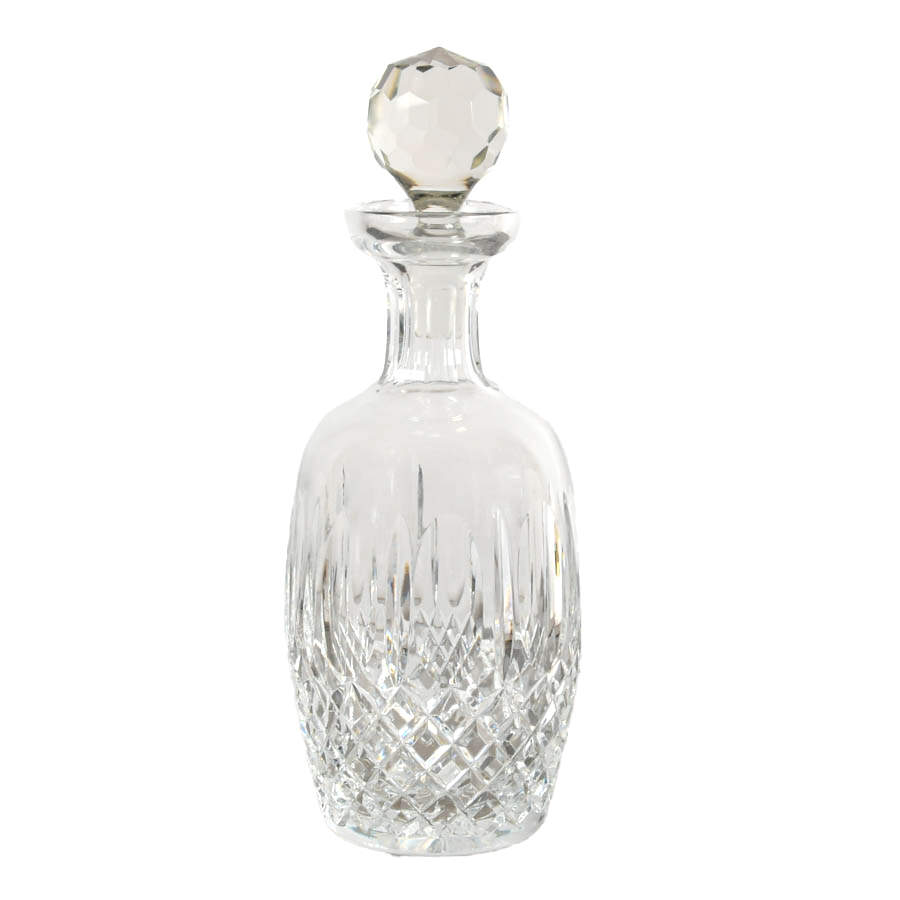 Cut Crystal Liquor Decanter with Prism Stopper-1
