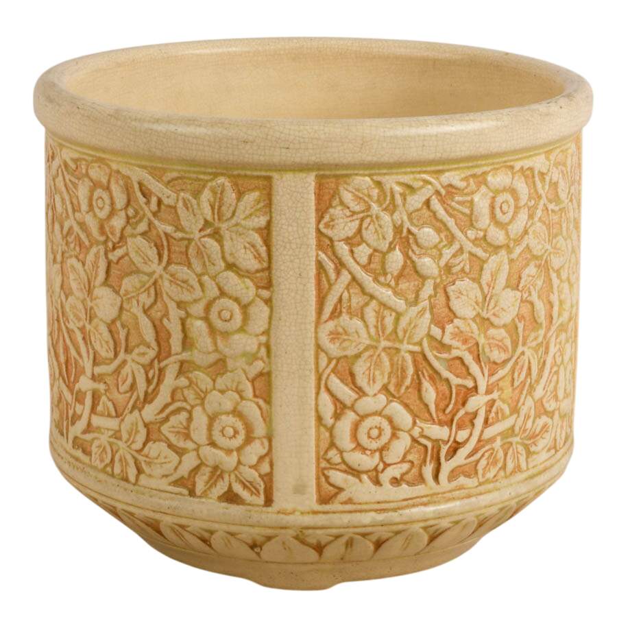 Weller Pottery Ivory-Tone Art Nouveau Botanical Planter-2