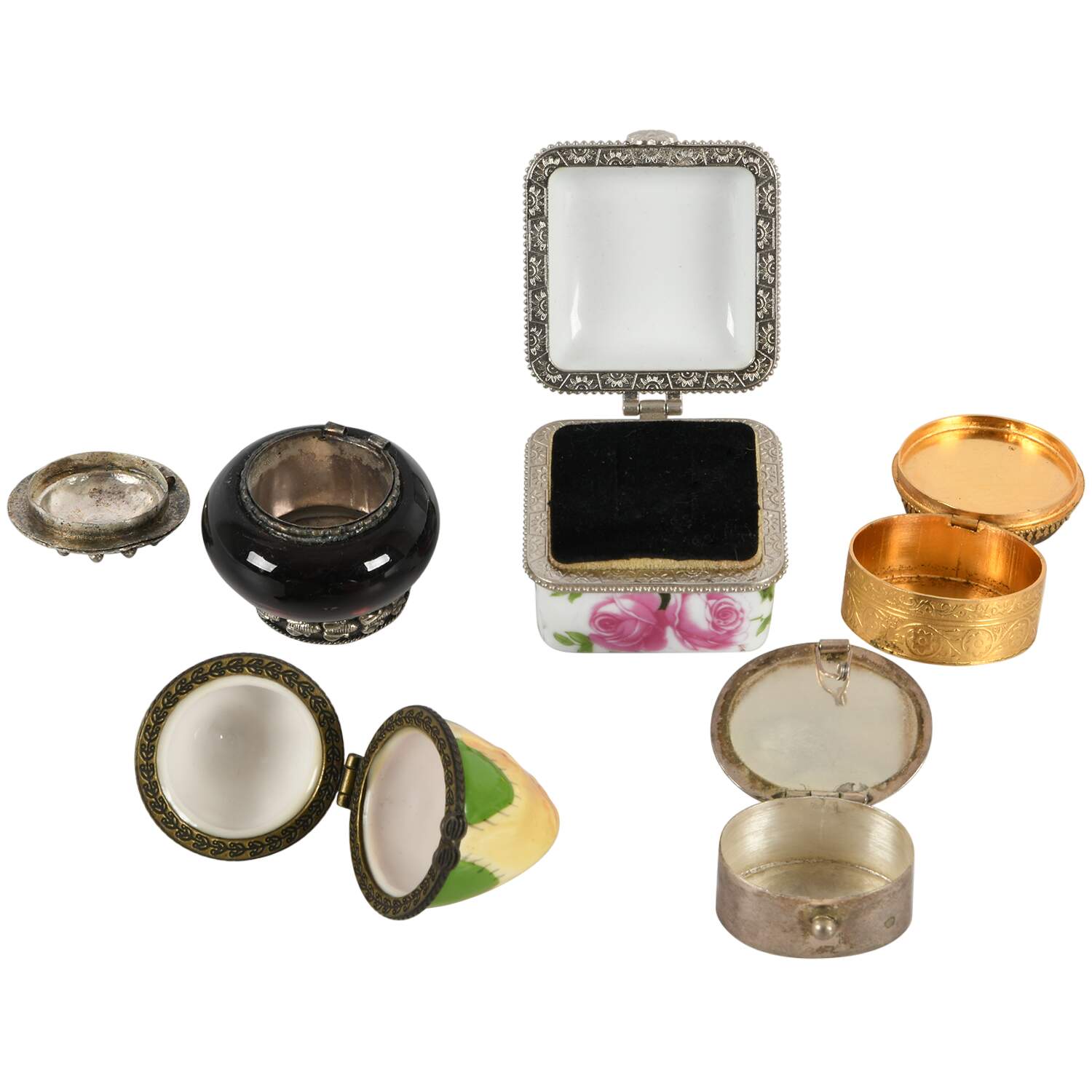 Grouping of Five Assorted Trinket Boxes-2