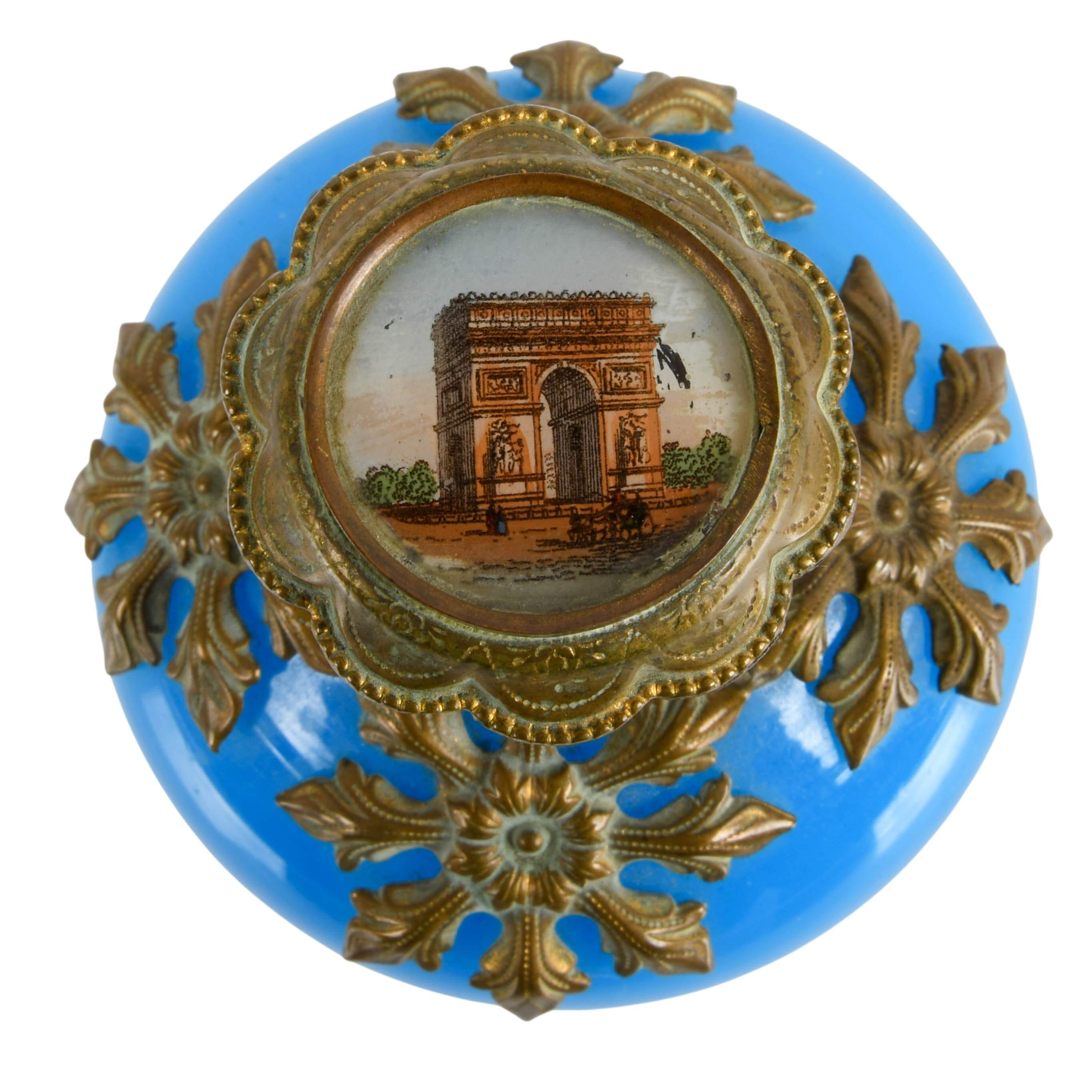 Antique French Grand Tour Opaline Scent Bottle-5