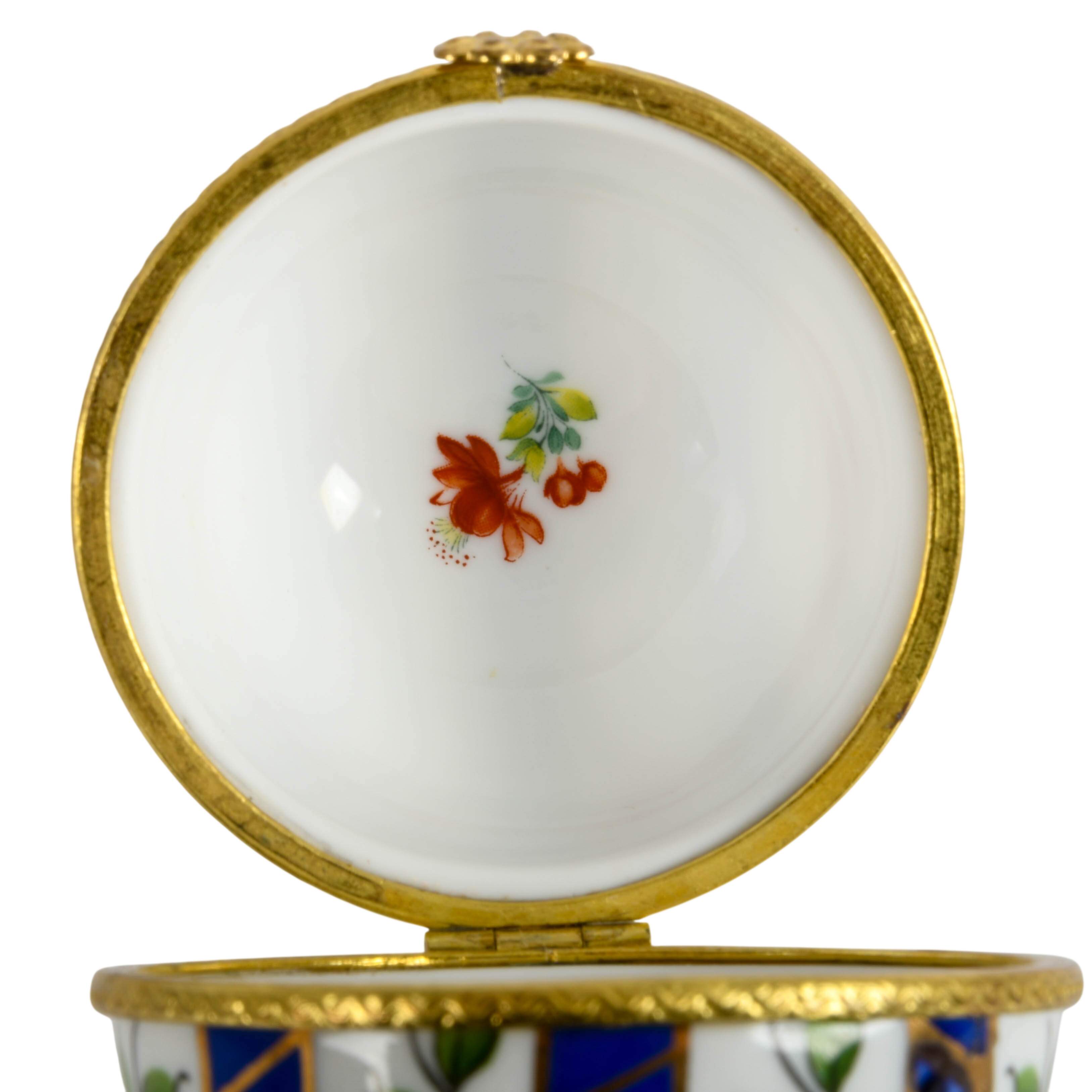Ladies Items: Colonial Figural Cocoa Pot and 3 Trinket Boxes-10