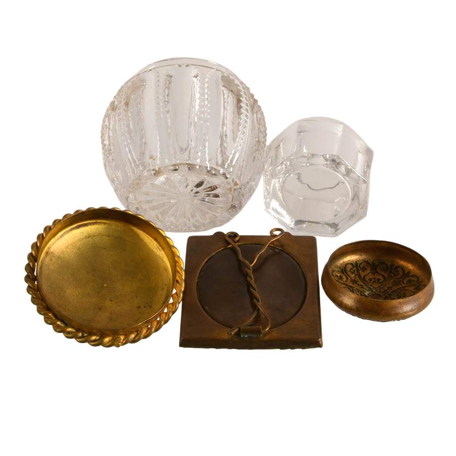 Three-Piece Vintage Jewel-Tone Vanity Set-9