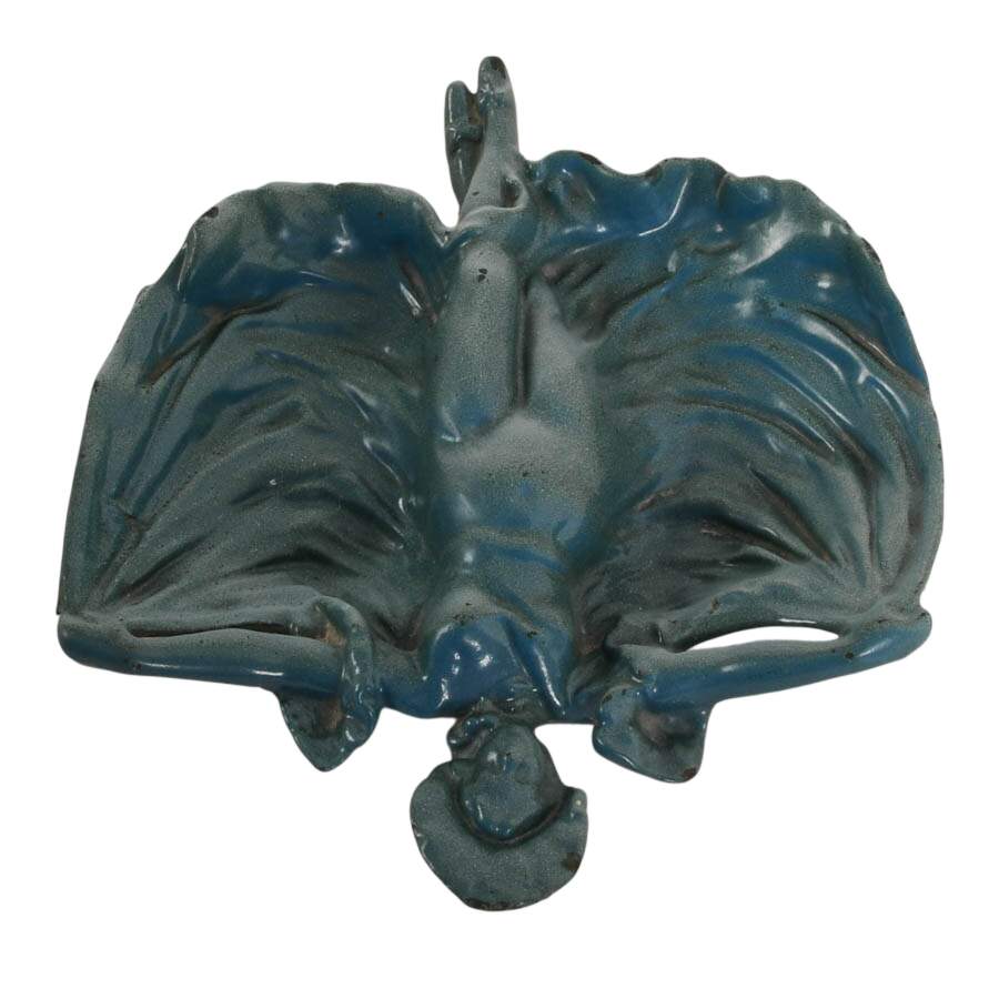 Art Nouveau Loie Fuller-Inspired Figural Cast Iron Trinket Dish-4