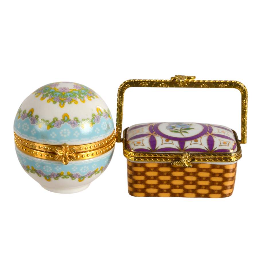 Seven Porcelain Trinket Boxes-5