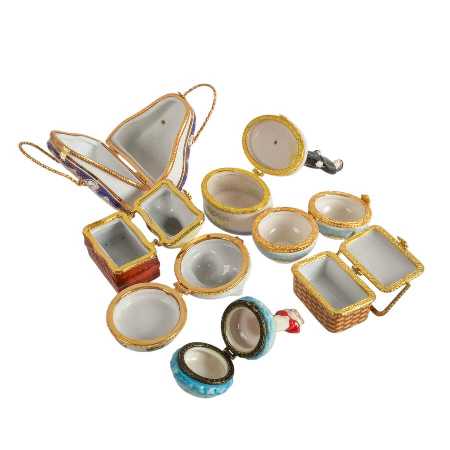 Seven Porcelain Trinket Boxes-2