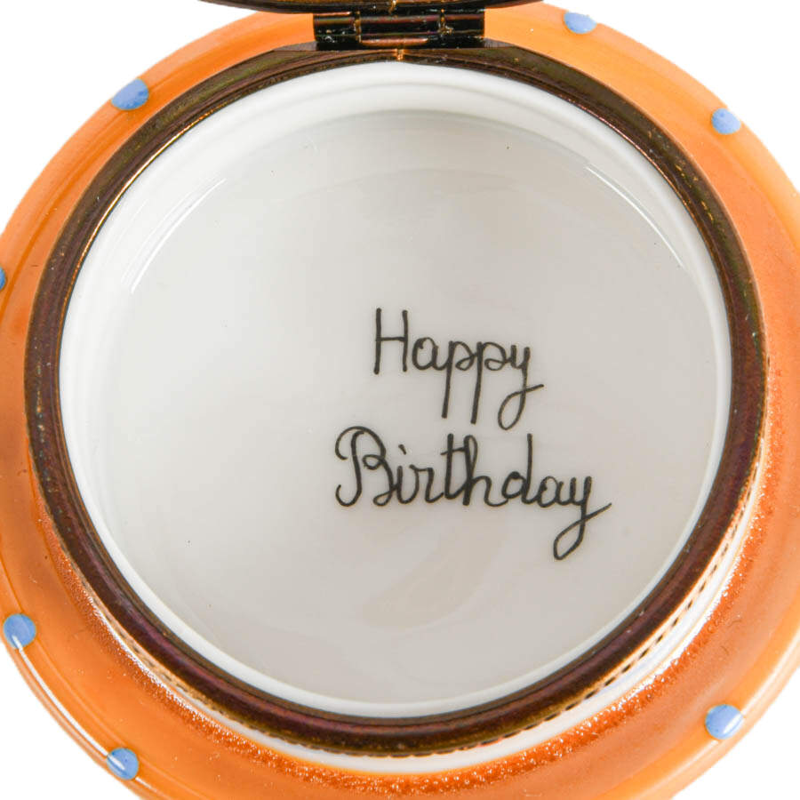 Limoges Hand-Painted Birthday Cake Trinket Box-4