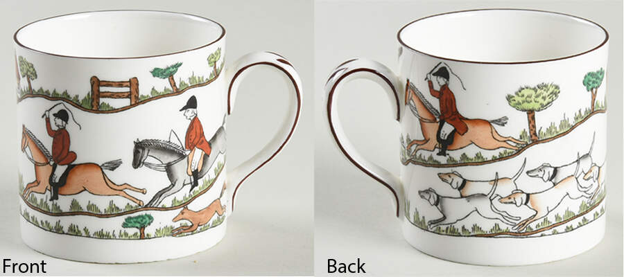 Hunting Scene Flat Cup by Crown Staffordshire | Replacements, Ltd.