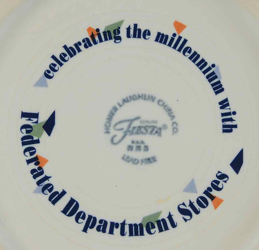 Fiesta White (Intro 1986) Collector Plate by Homer Laughlin -2