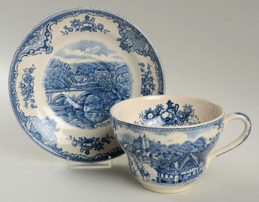 Old Britain Castles Blue (Made in England) Jumbo Cup & Saucer Set