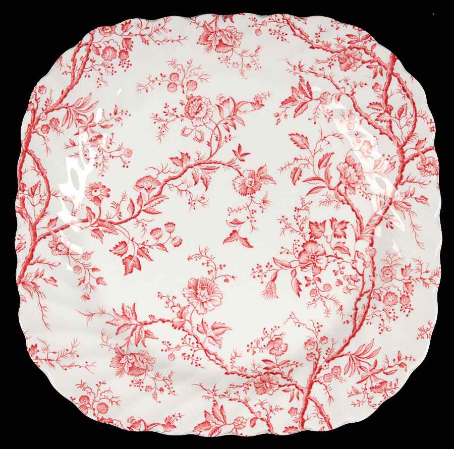 Old Bradbury Pink Square Salad Plate by Johnson Brothers