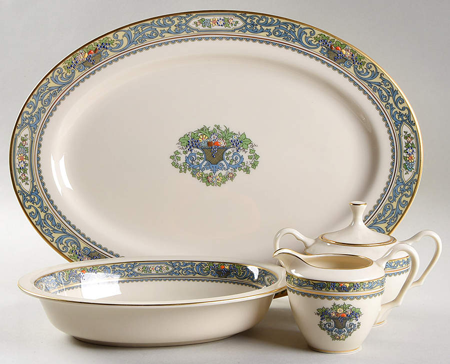 Autumn (Newer, Gold Backstamp) 5 Piece Hostess Set by Lenox