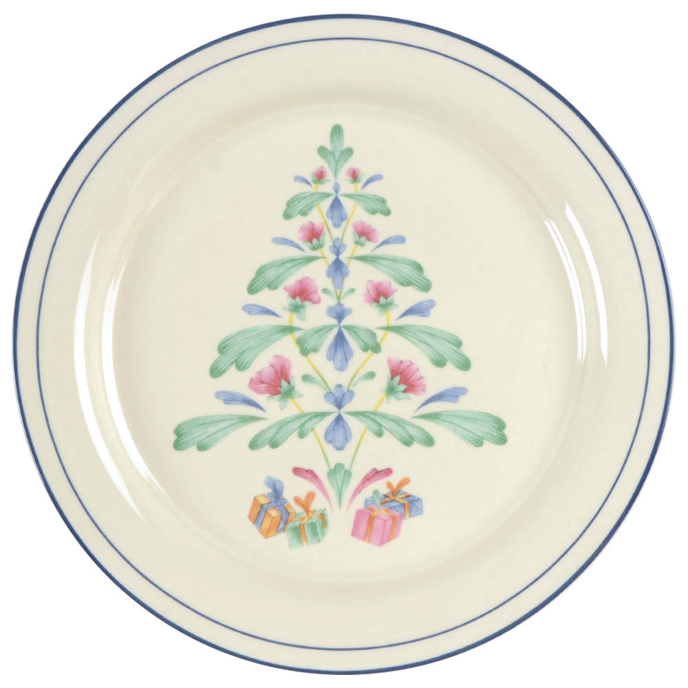 Poppies On Blue Christmas Salad Plate by Lenox | Replacements, Ltd.