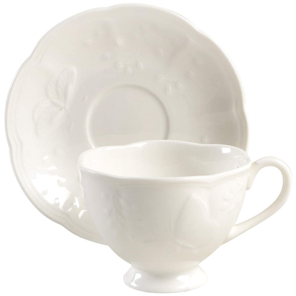 Butterfly Meadow Cloud Footed Cup & Saucer Set by Lenox