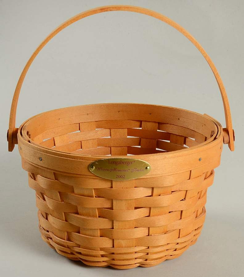 Baskets 2002 Woven Memories Basket by Longaberger | Replacements, Ltd.
