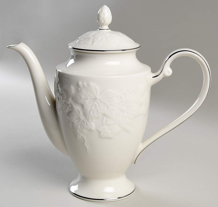 Halls of Ivy Platinum Coffee Pot & Lid by Noritake | Replacements