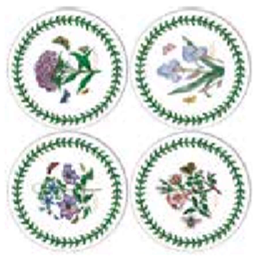 Botanic Garden Coaster Corkback w/Thick Laurel Border - Set of 4 by Portmeirion-2