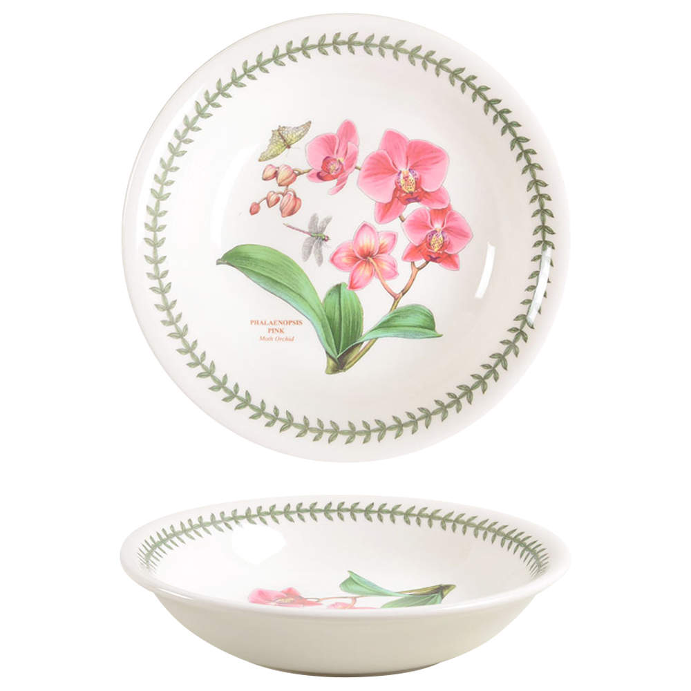 Portmeirion Exotic Botanic Garden Pasta Bowl - 8-Inch Floral & Butterfly Design