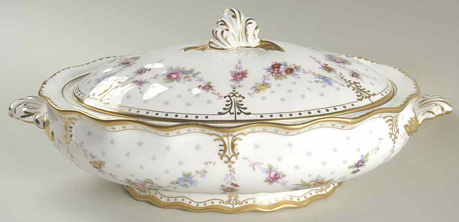 Royal Antoinette Oval Covered Vegetable by Royal Crown Derby