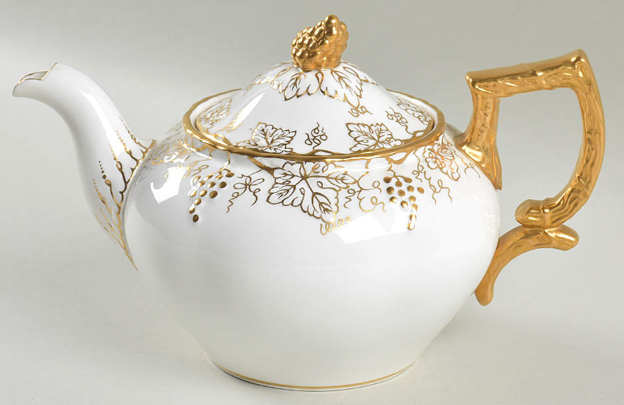 Vine Gold Small Teapot & Lid by Royal Crown Derby | Replacements, Ltd.