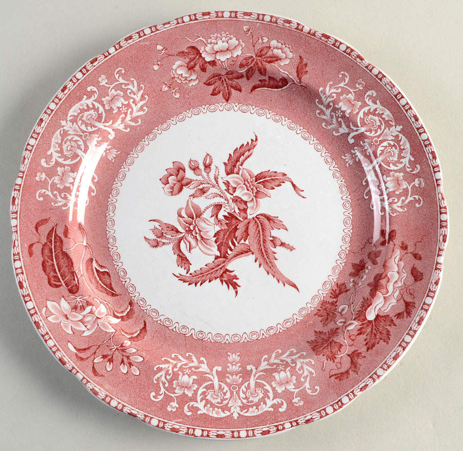 スポード　カミラ　spode camilla　バーレイ　レッド Camilla Red (Earthenware) Dinner Plate by Spode | Replacements, Ltd.
