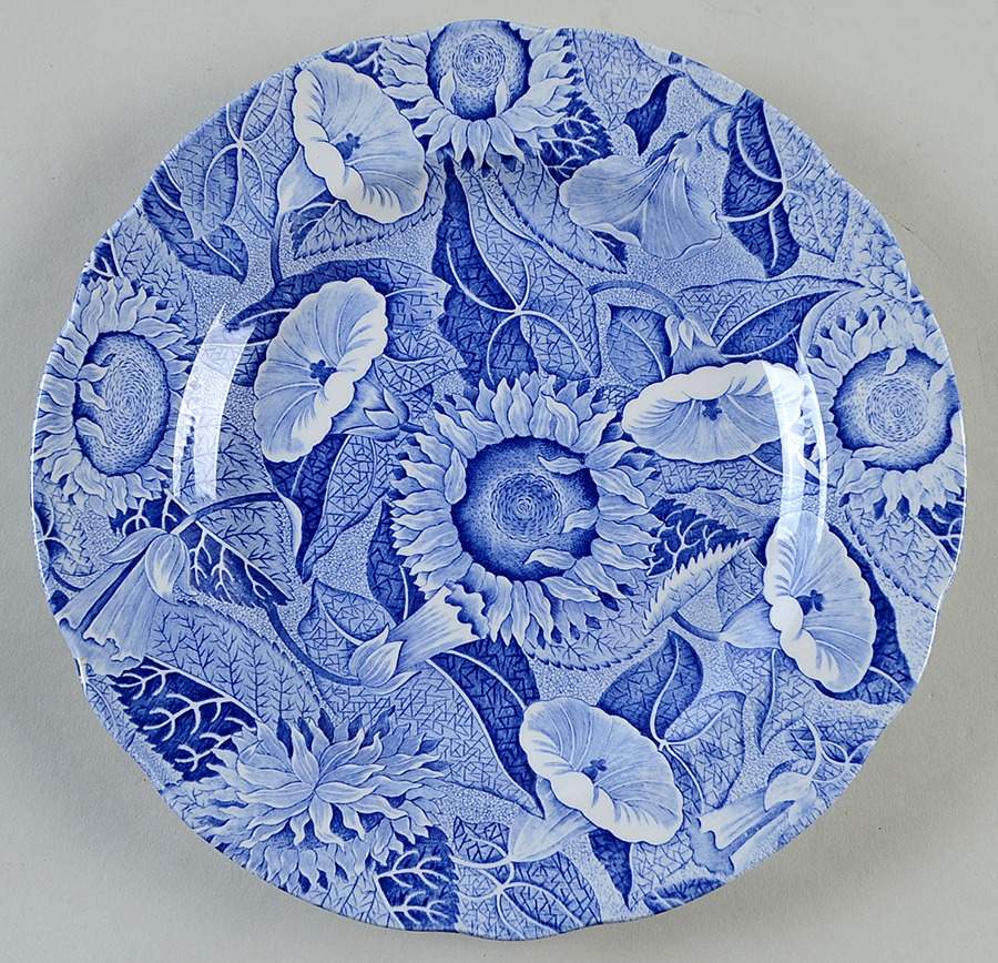 Sunflower (Blue Room Collection) Luncheon Plate by Spode