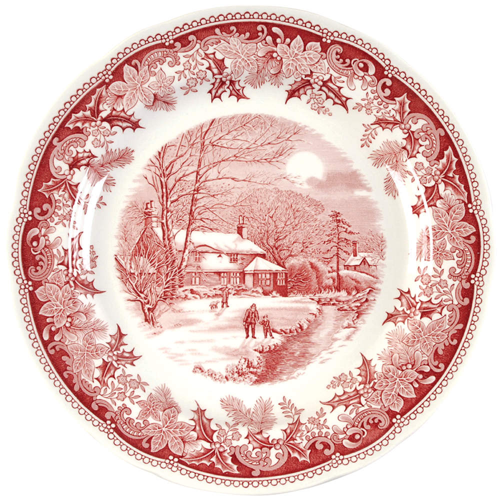 Winter's Eve Red (Camilla) Dinner Plate by Spode | Replacements, Ltd.