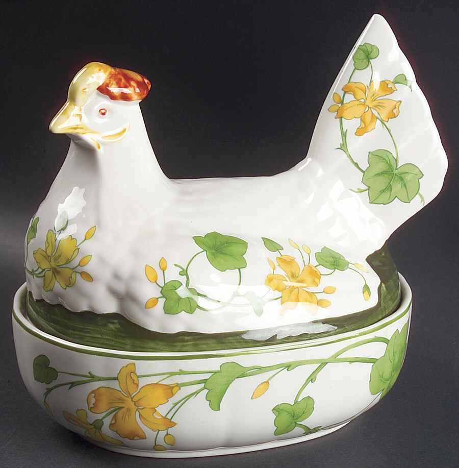 Geranium (Non Ribbed Rim) Hen On Nest by Villeroy & Boch