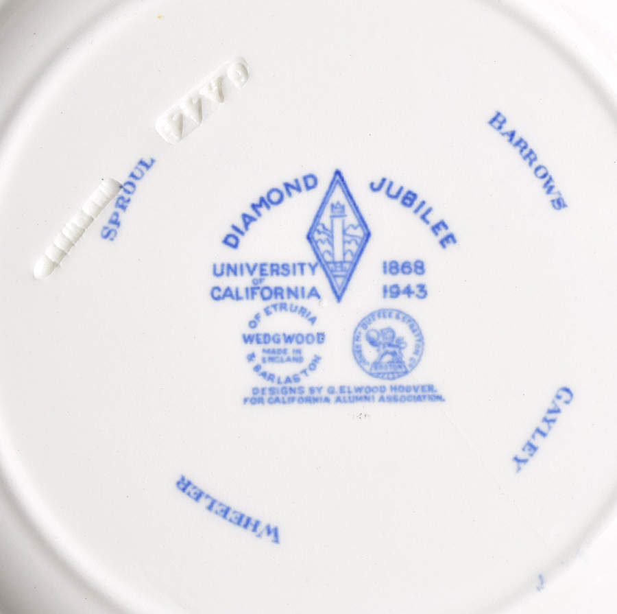University of California Blue Salad Plate by Wedgwood-2