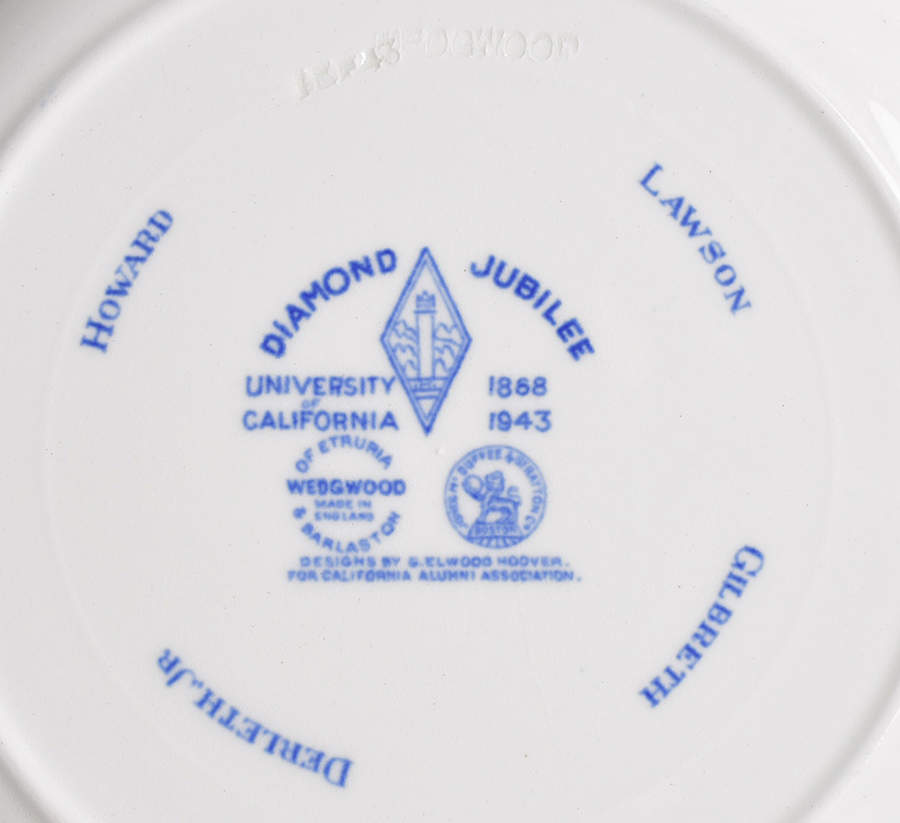 University of California Blue Salad Plate by Wedgwood-2