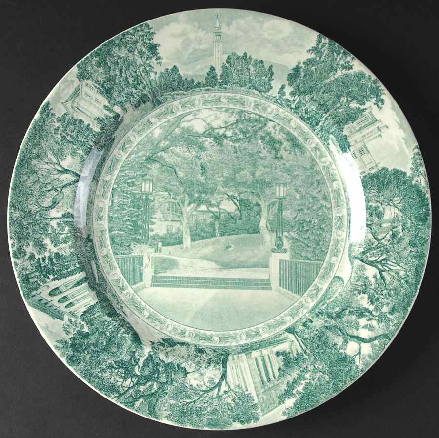 University of California Green Dinner Plate by Wedgwood-1