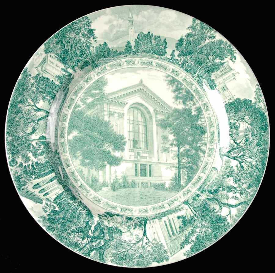 University of California Green Dinner Plate by Wedgwood-1