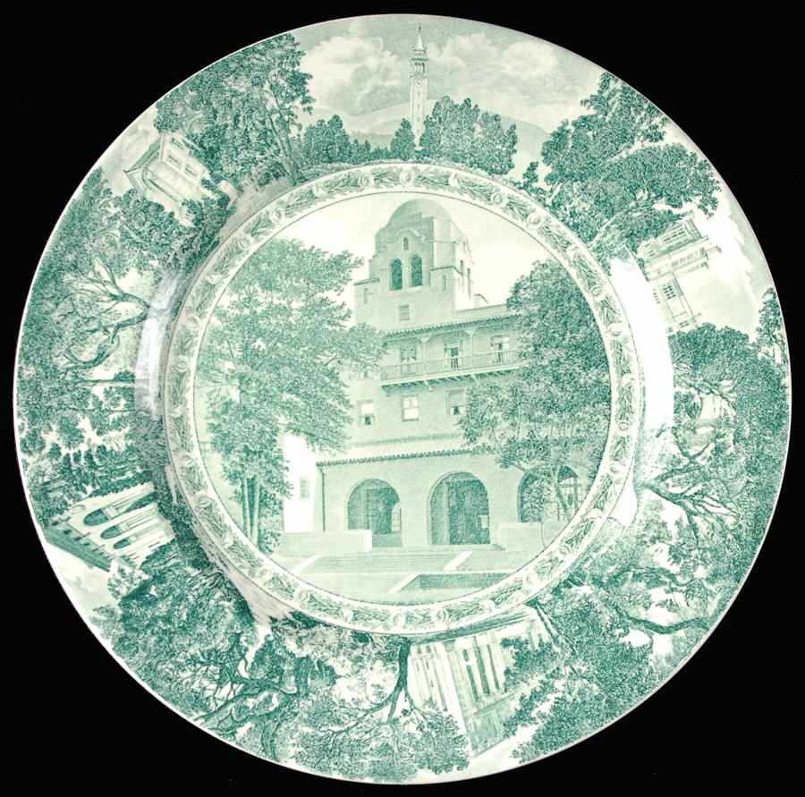 University of California Green Dinner Plate by Wedgwood-1