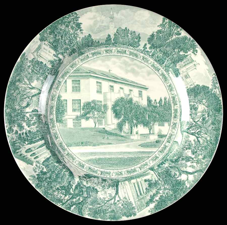 University of California Green Dinner Plate by Wedgwood-1