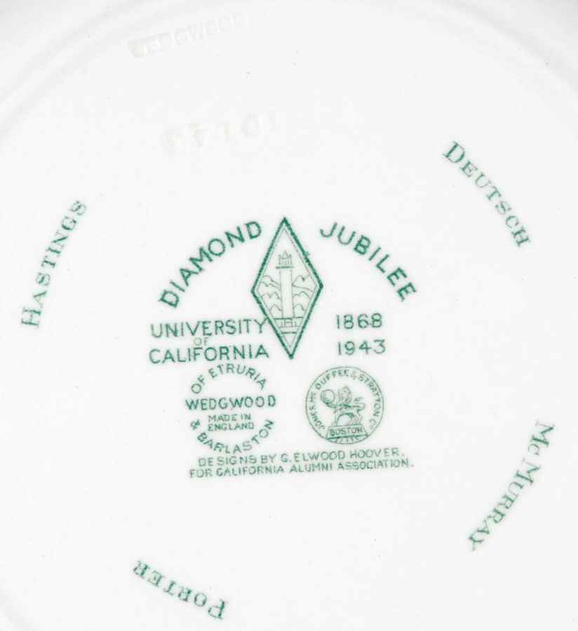 University of California Green Salad Plate by Wedgwood-2