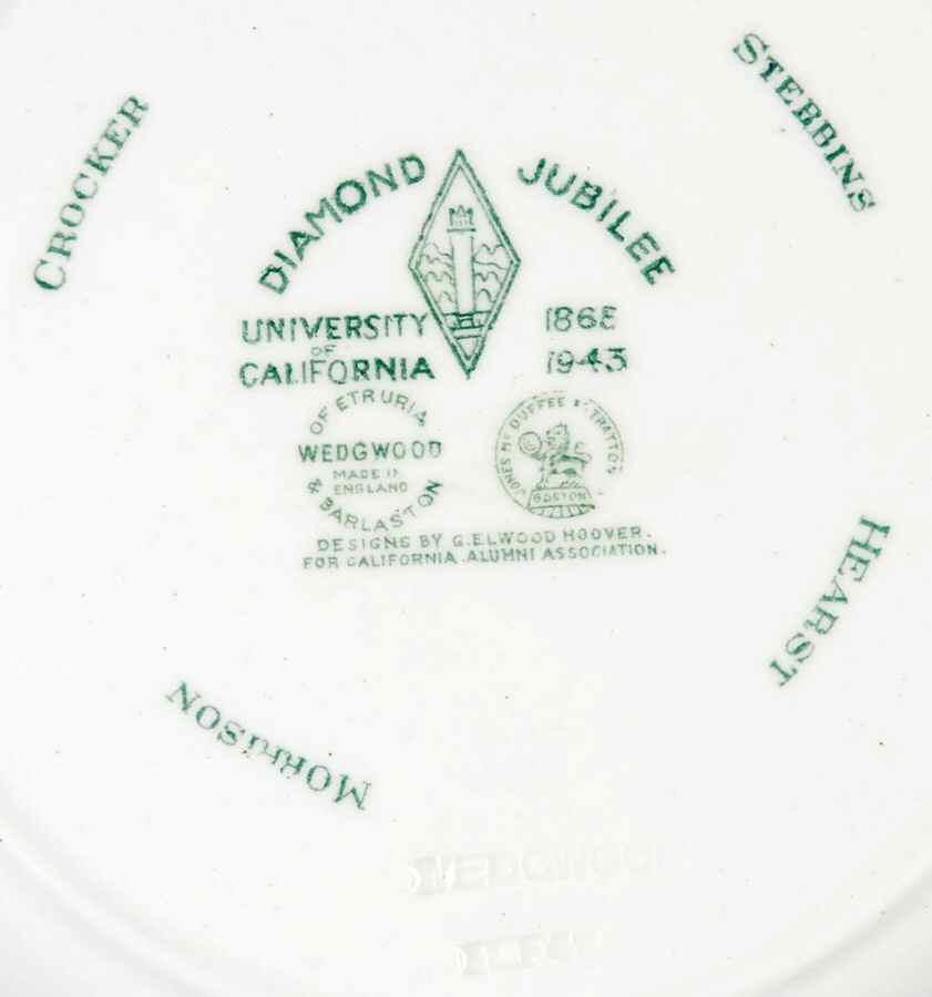 University of California Green Salad Plate by Wedgwood-2