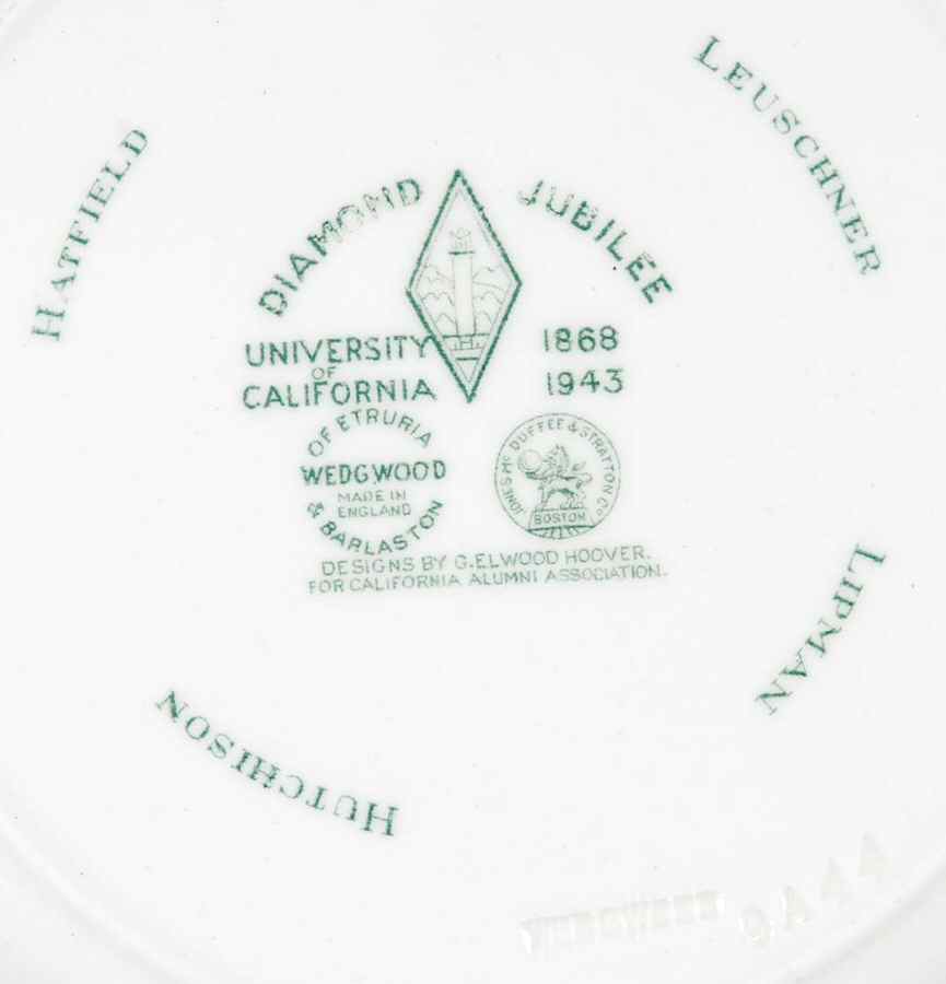 University of California Green Salad Plate by Wedgwood-2